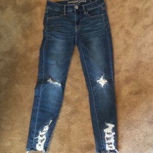 American Eagle Jegging Crop Jeans Size 4